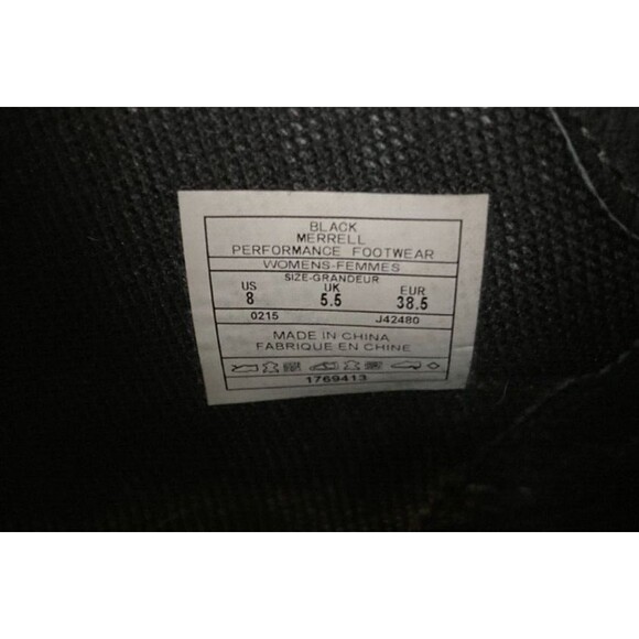 Merrell Womens Size 8 Veranda Lace Up Ankle Bootie Black Leather J42480 - Picture 11 of 11